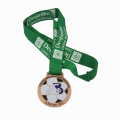 Medal manufacturer customized marathon medal souvenir with ribbon